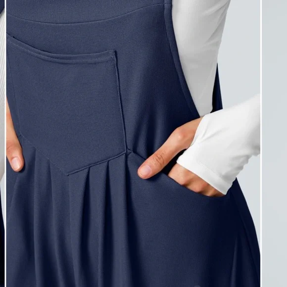 Navy Blue Women's Jumpsuit - Picture 4 of 5